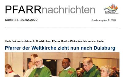 Neue Pfarrnachrichten im Quartal sind da
