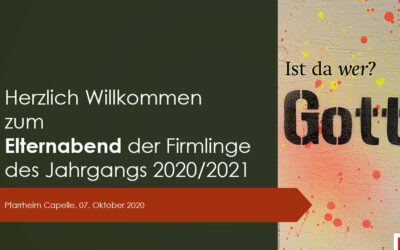 Elternabend der Firmvorbereitung