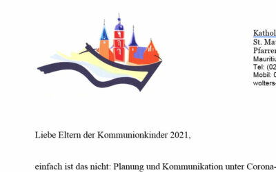 Elternabend Erstkommunion fällt aus