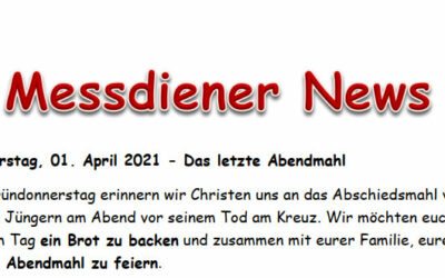Messdieneraktion in den Osterferien