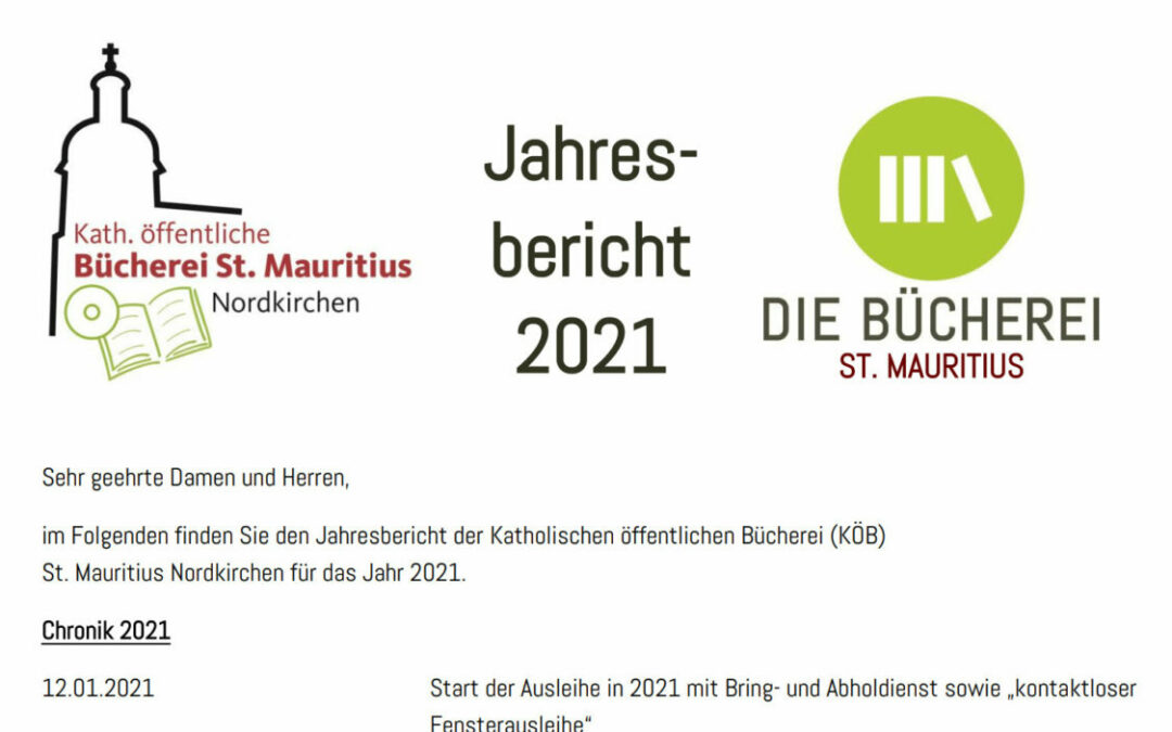 Jahresbericht der Bücherei in NK