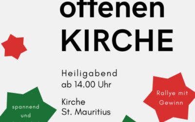 Offenen Kirche zu Hl. Abend für Familien