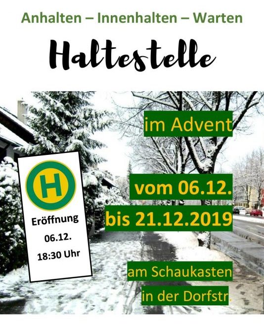 Haltestelle im Advent